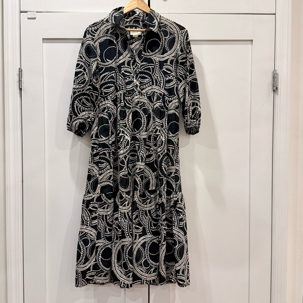 Maeve Anthropologie Bettina Tiered Midi Shirt Dress XS
